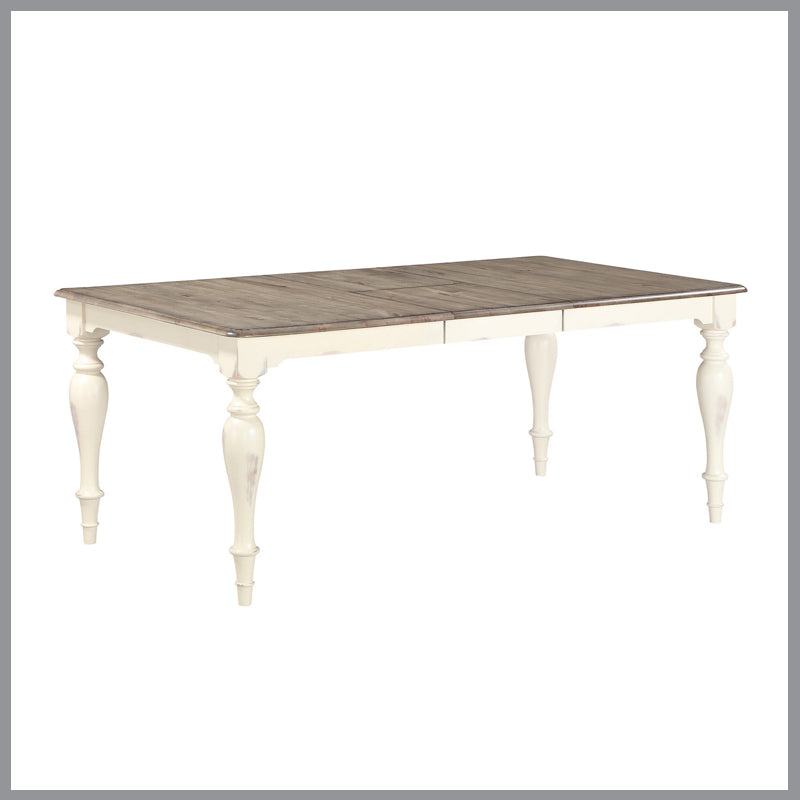 Torrance 40″ x 60″ Rectangular Leg Table w/1-18″ Leaf