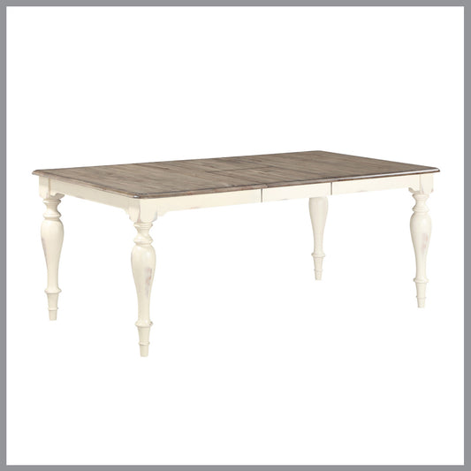 Torrance 40″ x 60″ Rectangular Leg Table w/1-18″ Leaf